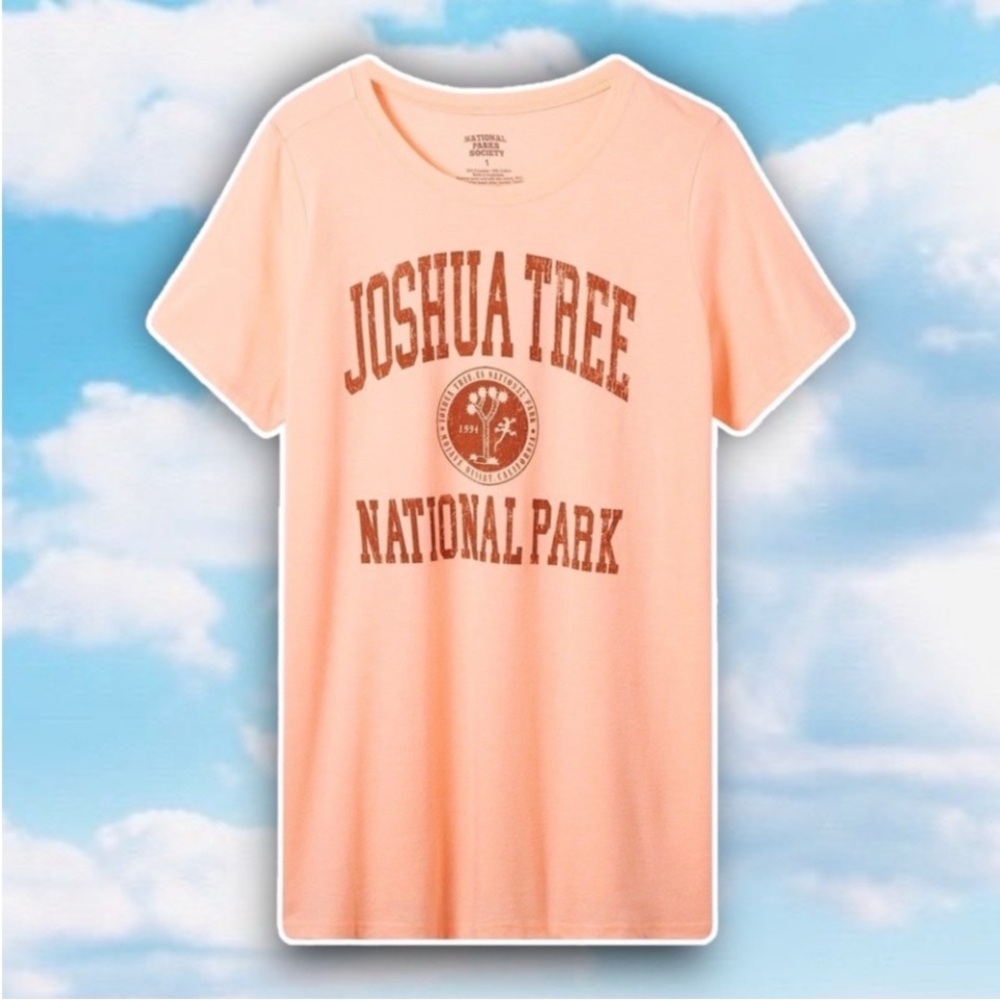 💙 NWT TORRID Joshua Tree National Park Slim Fit Crew Tee Desert Camping Plus